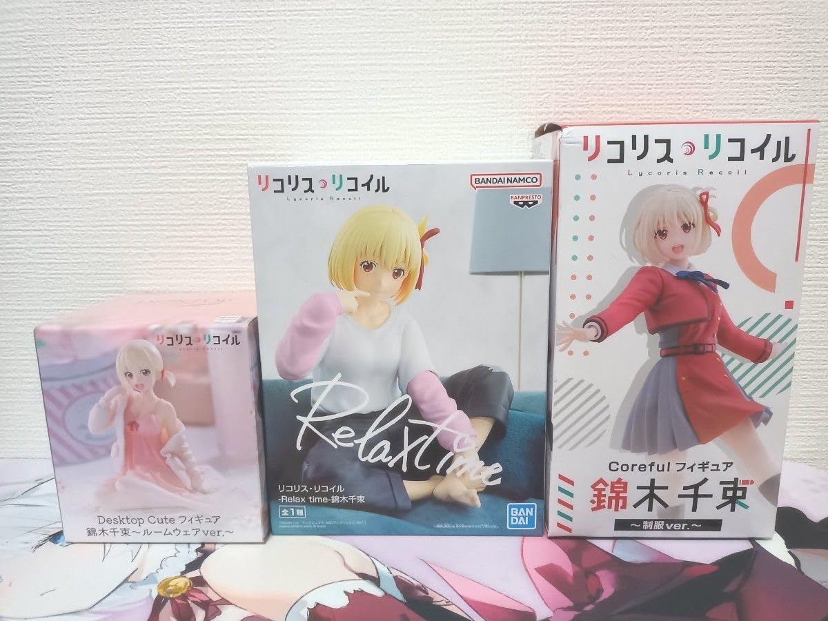 Amazon.co.jp: リコリス・リコイル 錦木千束 フィギュア 3点 : ホビー